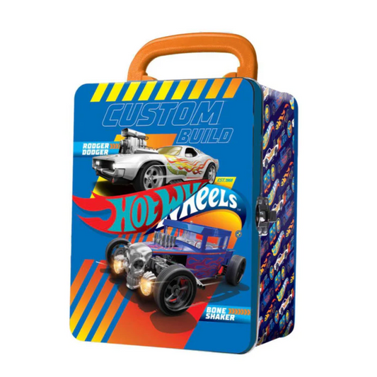 Caja Metalica Porta Autos Hotwheels Modelo 1