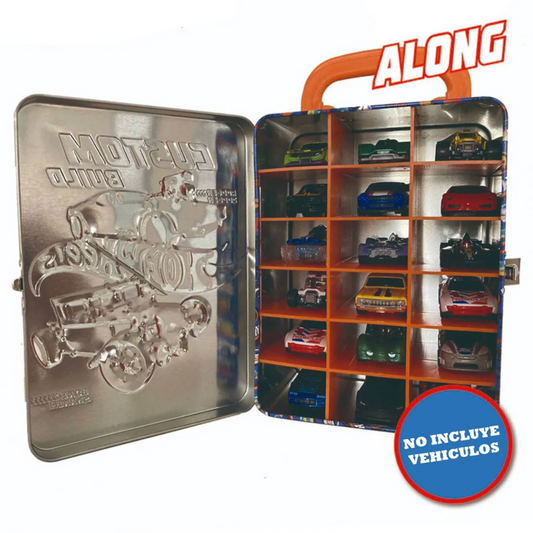 Caja Metalica Porta Autos Hotwheels Modelo 1