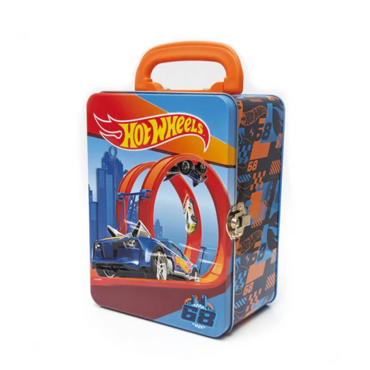 Caja Metalica Porta Autos Hotwheels Modelo 2