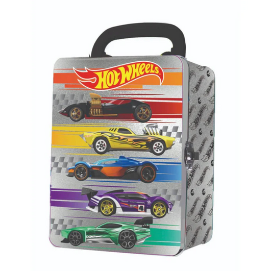 Caja Metalica Porta Autos Hotwheels Modelo 3