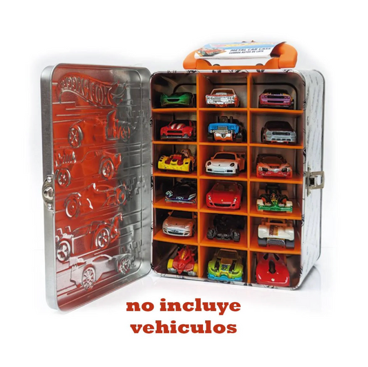 Caja Metalica Porta Autos Hotwheels Modelo 3