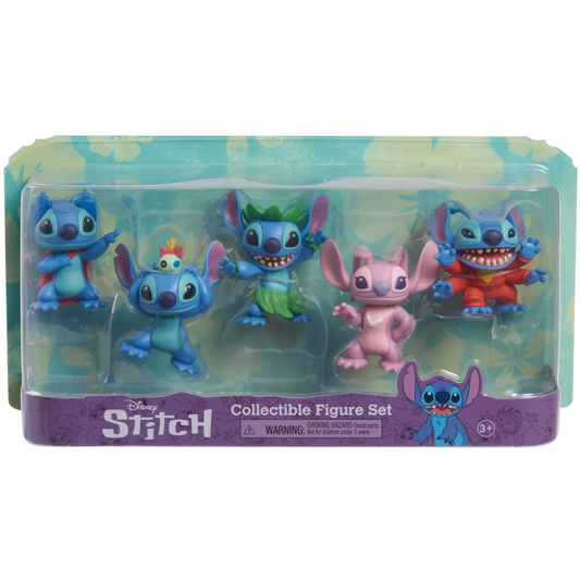 Set De 5 Figuras De Colección Lilo & Stitch 8cm