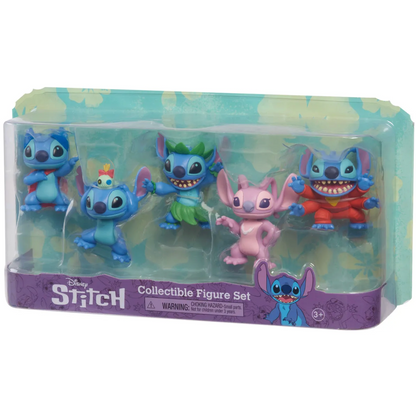 Set De 5 Figuras De Colección Lilo & Stitch 8cm