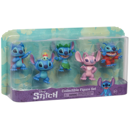 Set De 5 Figuras De Colección Lilo & Stitch 8cm