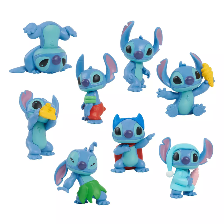 Pack 8 Figuras Coleccionables Stitch 5cm