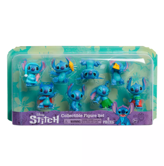 Pack 8 Figuras Coleccionables Stitch 5cm