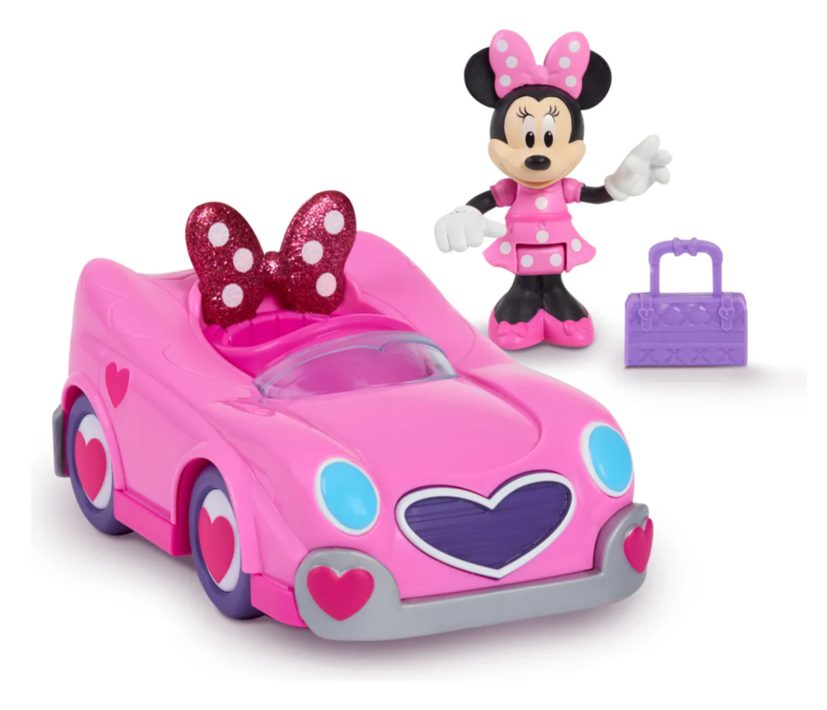 Vehiculo Minnie Mouse Con Figura