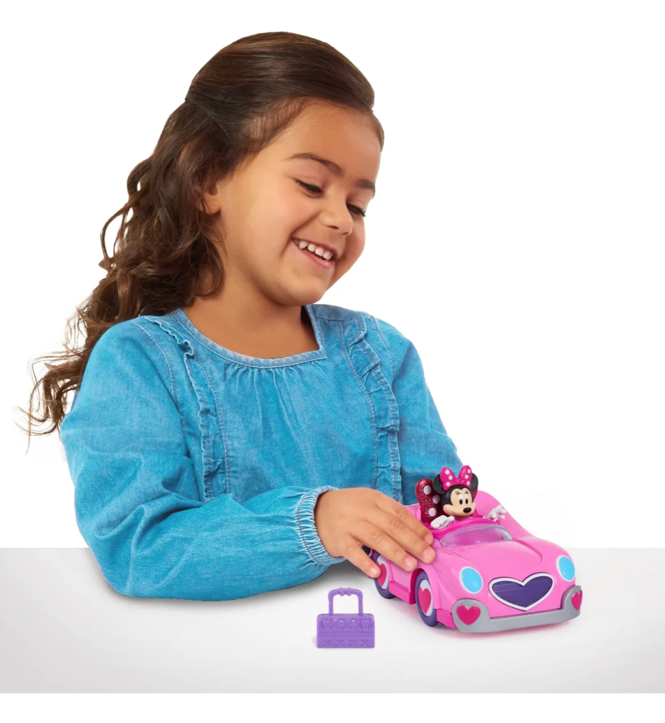 Vehiculo Minnie Mouse Con Figura