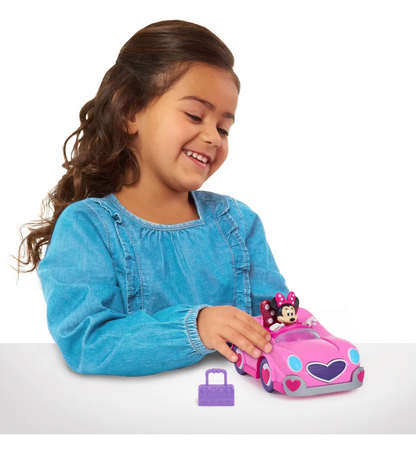 Vehiculo Minnie Mouse Con Figura