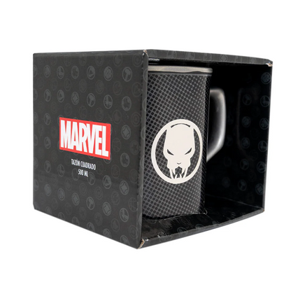 Tazon Cuadrado Black Panter 500ml Caja Marvel