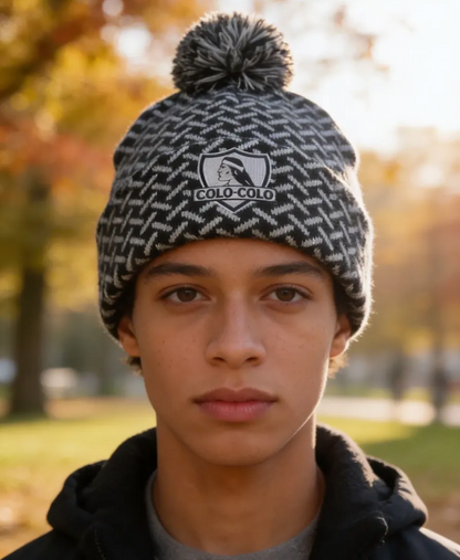 Gorro Pompon Colo Colo