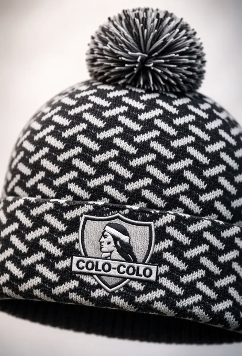 Gorro Pompon Colo Colo