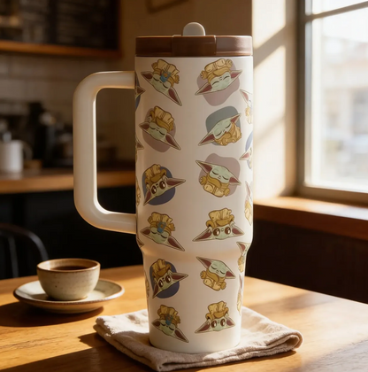 Mug Termico 30 Oz Star Wars Yoda 900ml