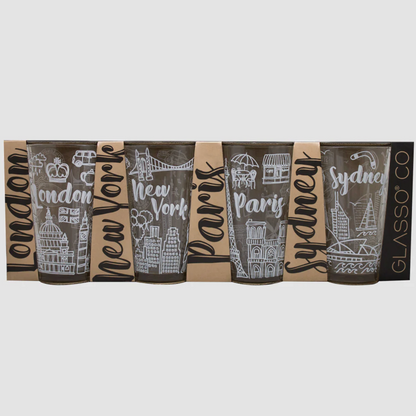 Set 4 Vasos City Collection Glasso