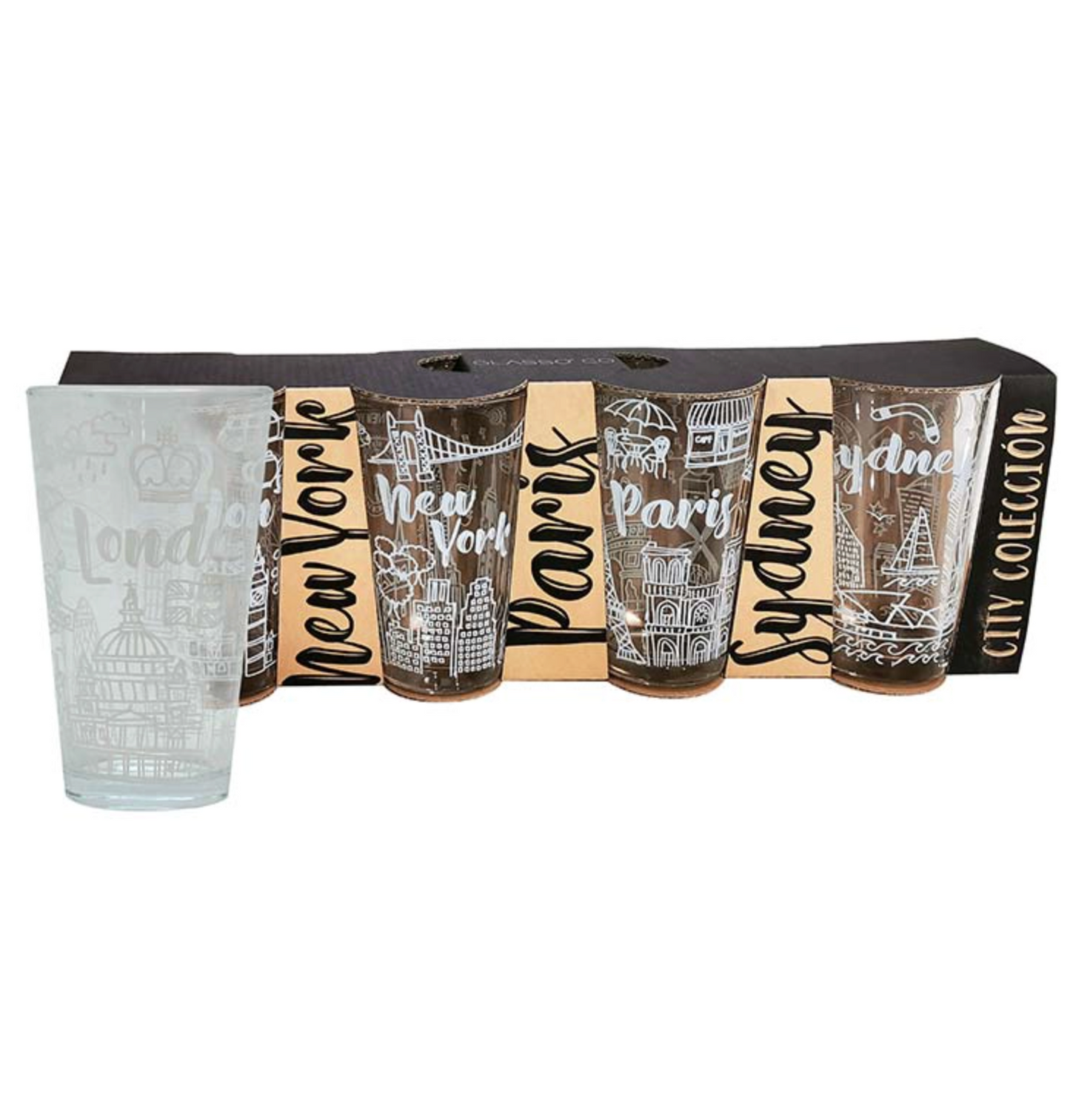x Mayor Set 4 Vasos City Collection Glasso
