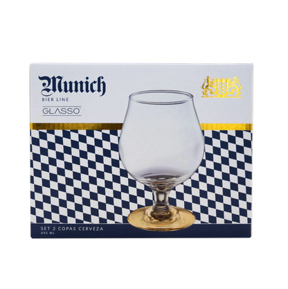 x Mayor Set 2 Copas Cerveza 495ML Munich Glasso