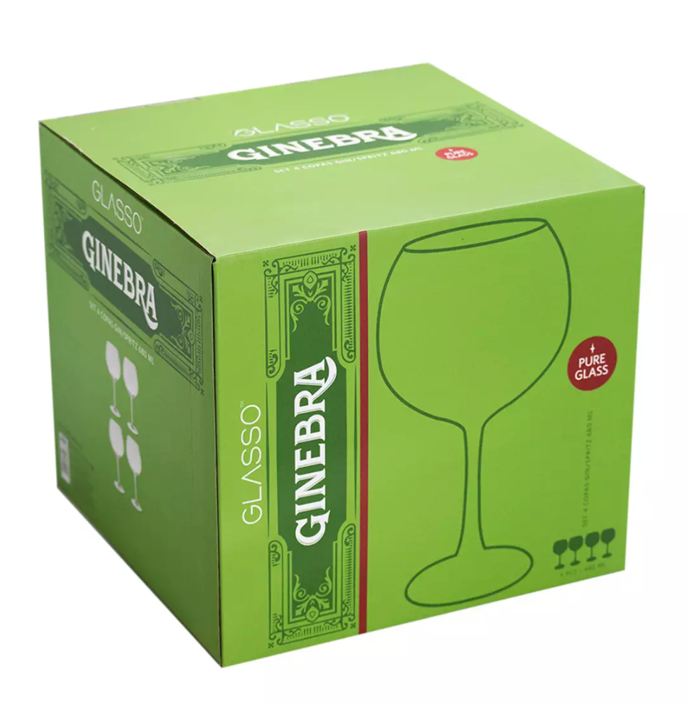 Set 4 Copas Gin/Spritz 680cc Ginebra Glasso