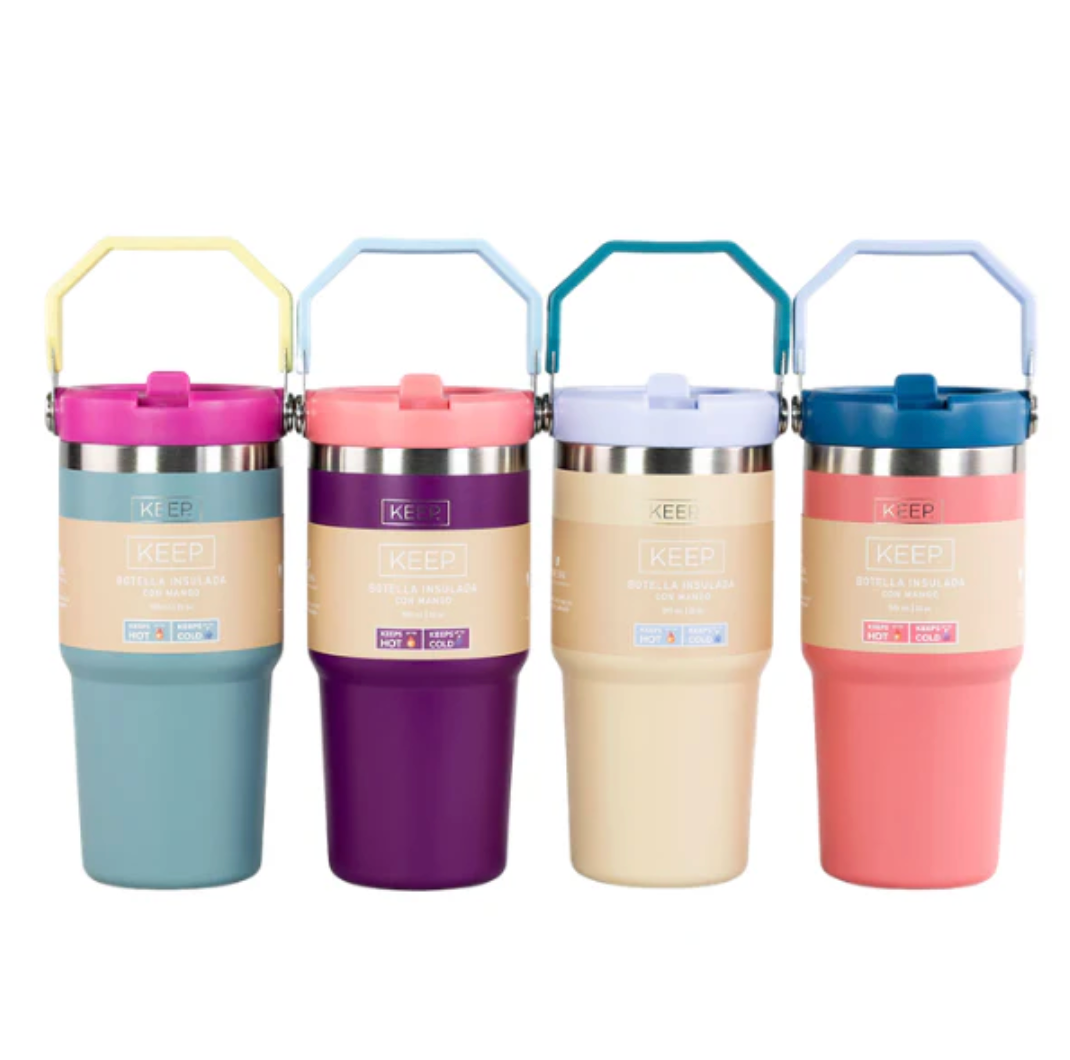 Botella Insulada Con Mango 590ml Flask Keep