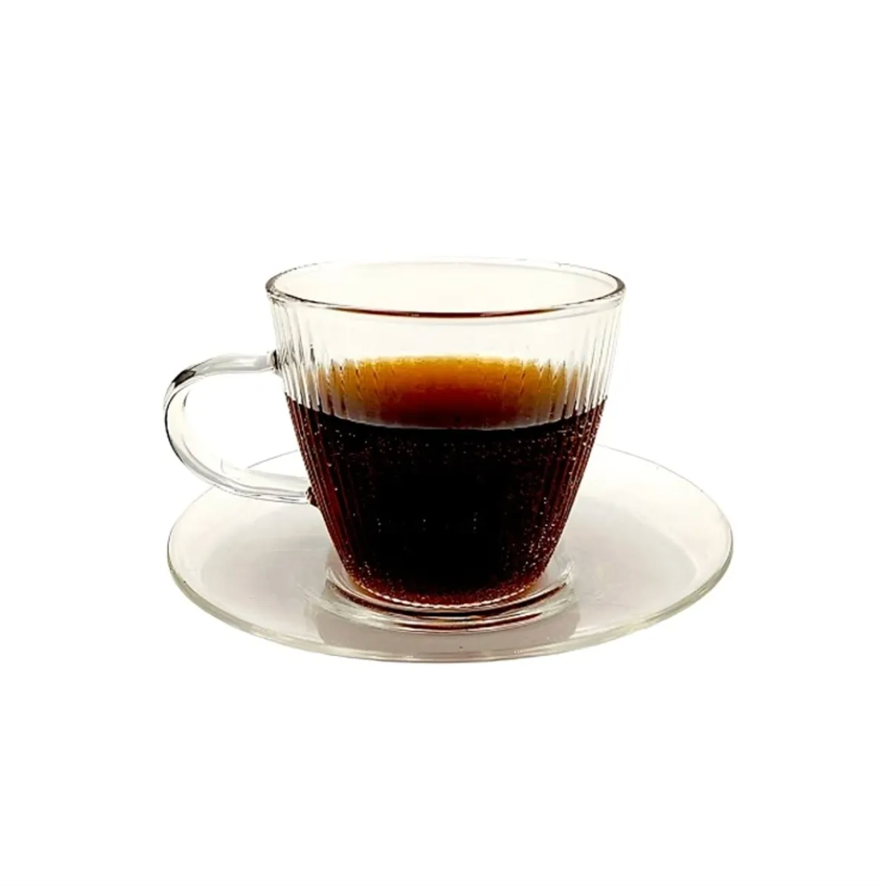 x Mayor Set 4 Tazas C/Plato Espresso Glasso