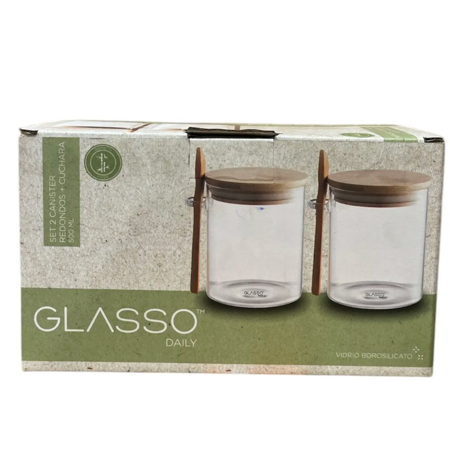 Set 2 Canister Redondos Glasso