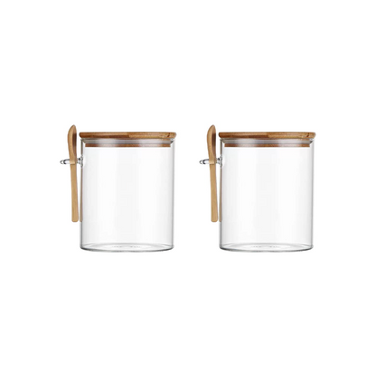 Set 2 Canister Redondos Glasso