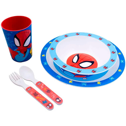 x Mayor Set Desayuno Pp Spiderman
