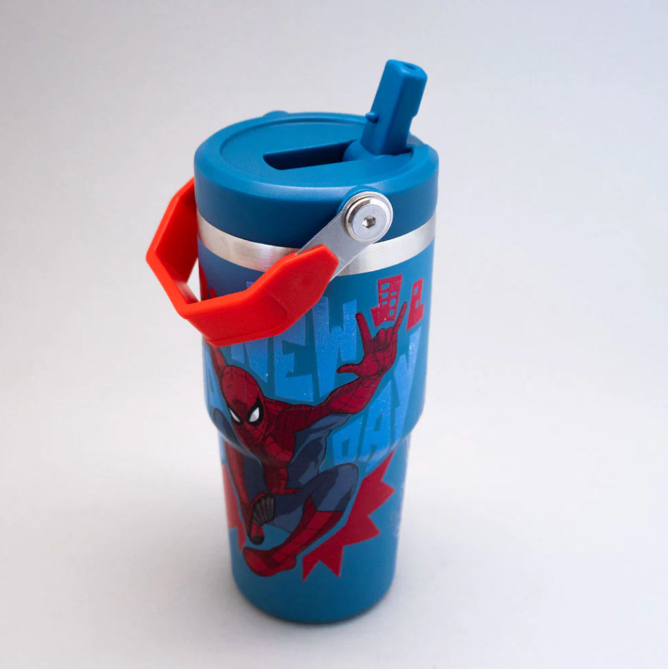 Botella Insulada Con Mango 590ml Spiderman