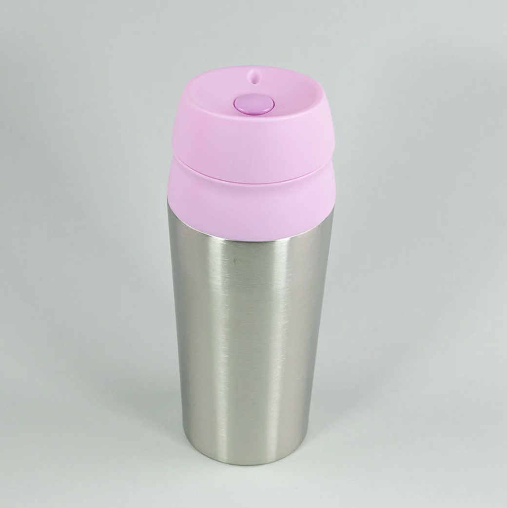 Mug Boton Value Keep Rosa