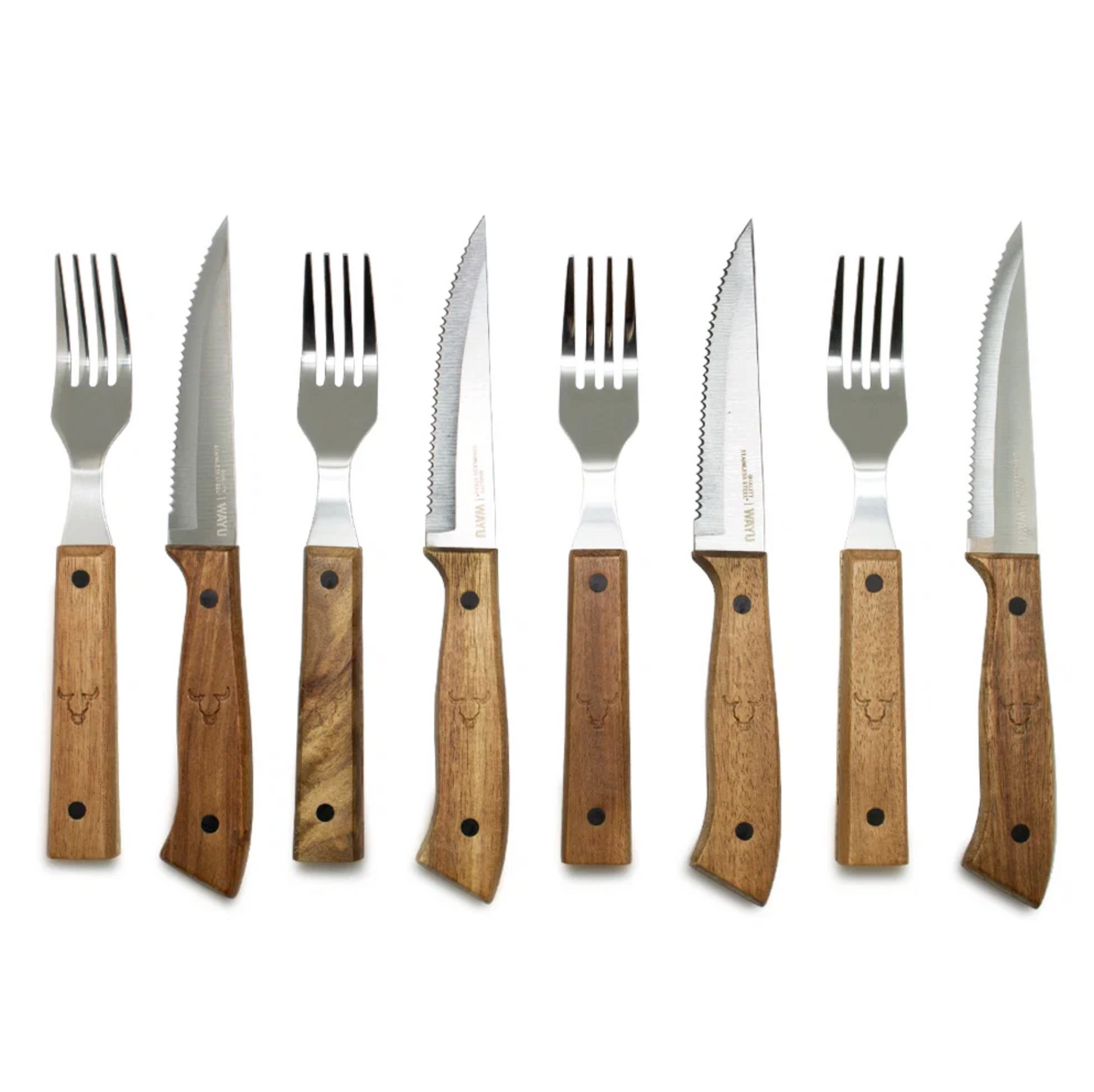 Set Cuchillos Y Tenedores Prm 8 Pcs Wayu