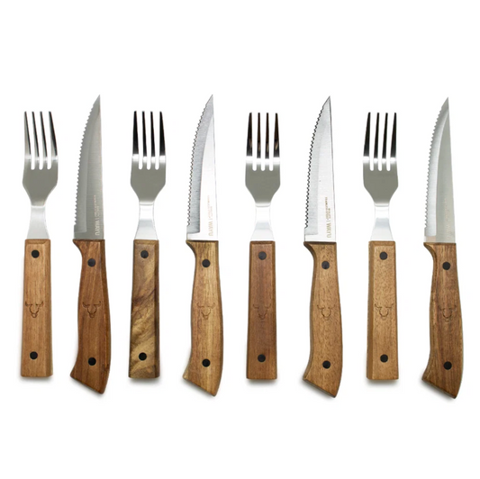 Set Cuchillos Y Tenedores Prm 8 Pcs Wayu