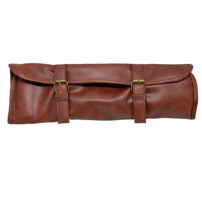 Set Parrillero Cuero Premium Cuchillo Wayu