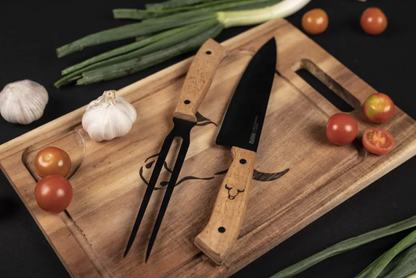 Set Tabla Cuchillo Tenedor Prm Wayu