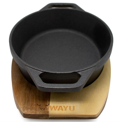 Cacerola Iron Cast Base Madera