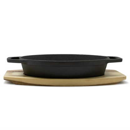 Cacerola Iron Cast Base Madera
