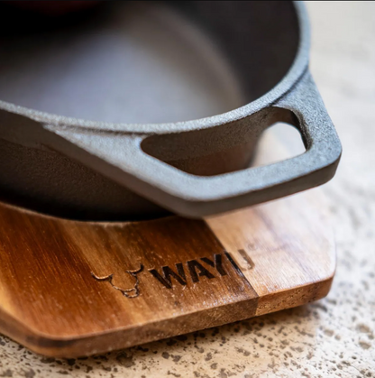 Cacerola Iron Cast Base Madera