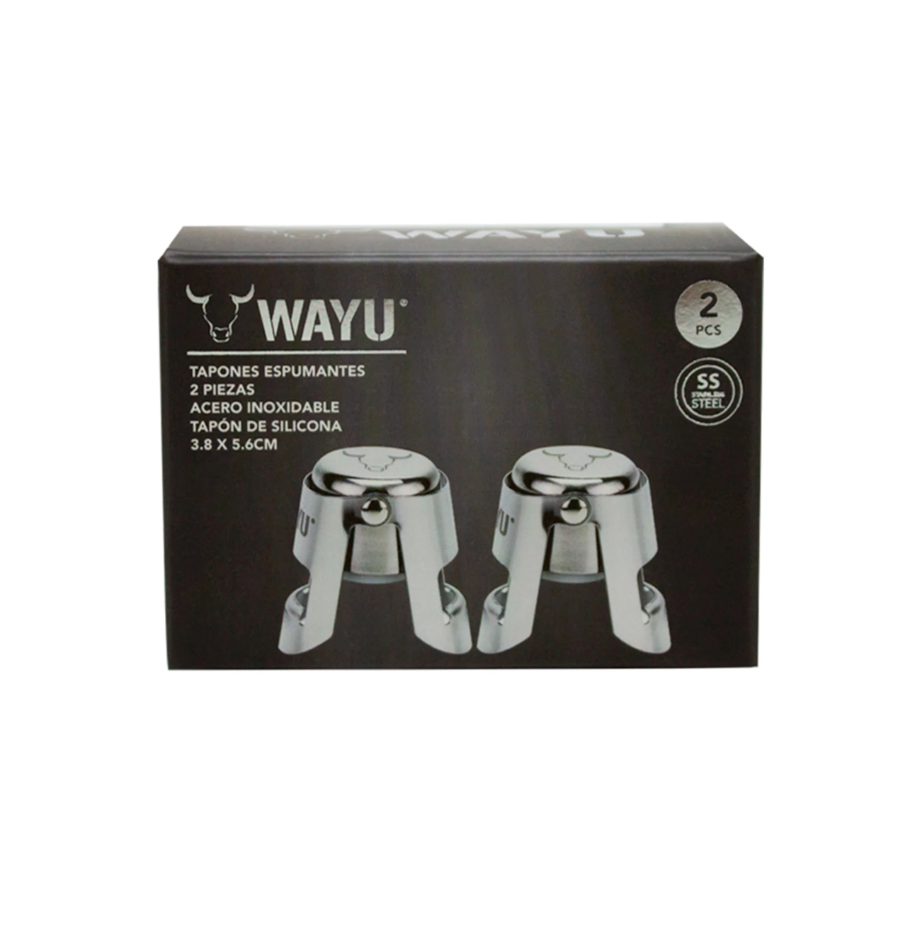 Set 2 Tapones Espumante Champagne Wayu