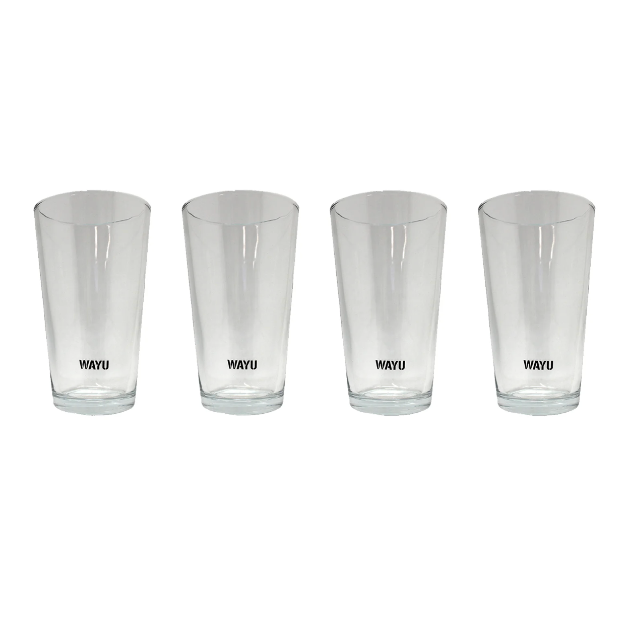 Set 4 Vasos Vidrio Wayu