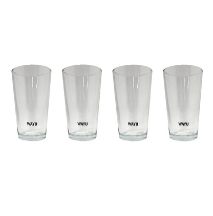 Set 4 Vasos Vidrio Wayu
