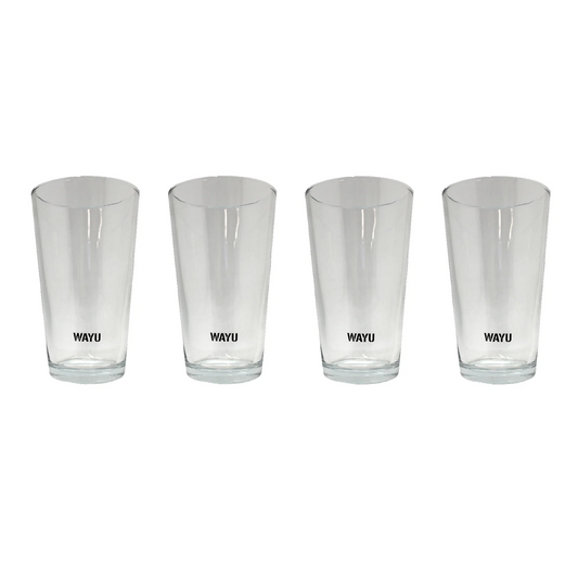 Set 4 Vasos Vidrio Wayu