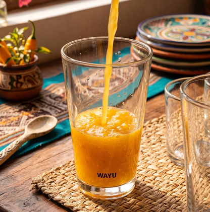 Set 4 Vasos Vidrio Wayu