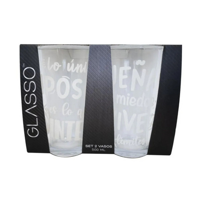 Set 2 Vasos Emotions Glasso