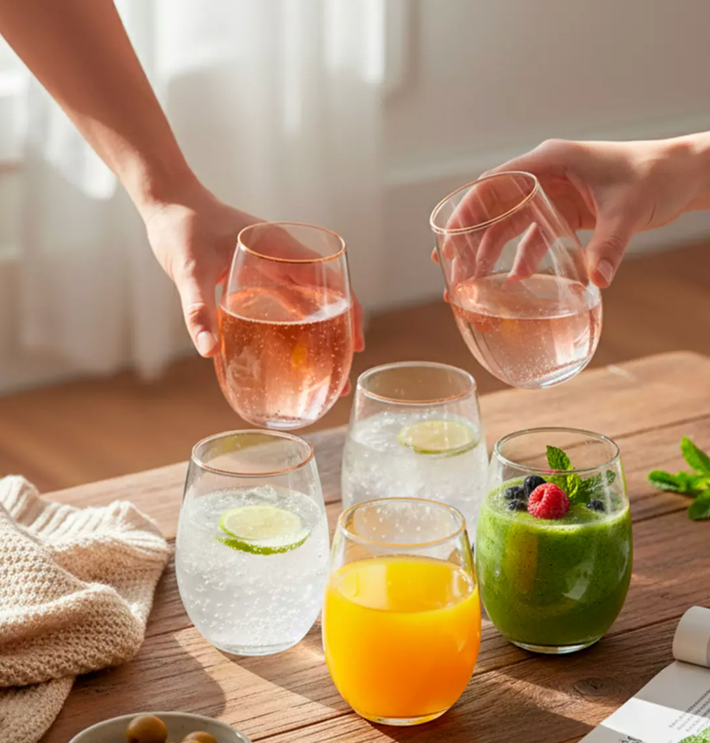Set 4 Cocktail Glasso