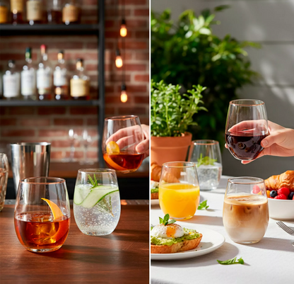 Set 4 Cocktail Glasso
