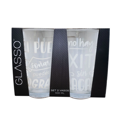 Set 2 Vasos Emotions Glasso