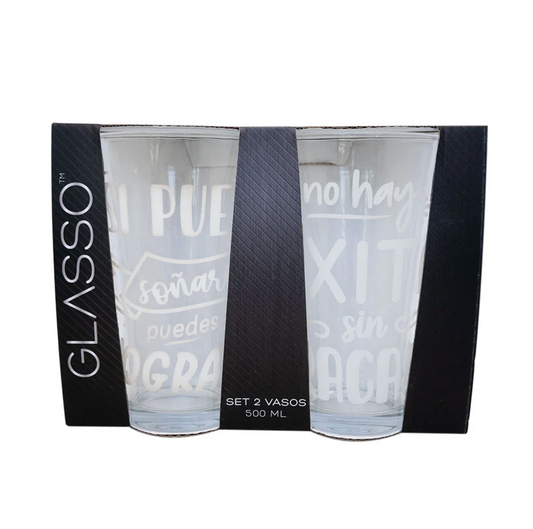 Set 2 Vasos Emotions Glasso