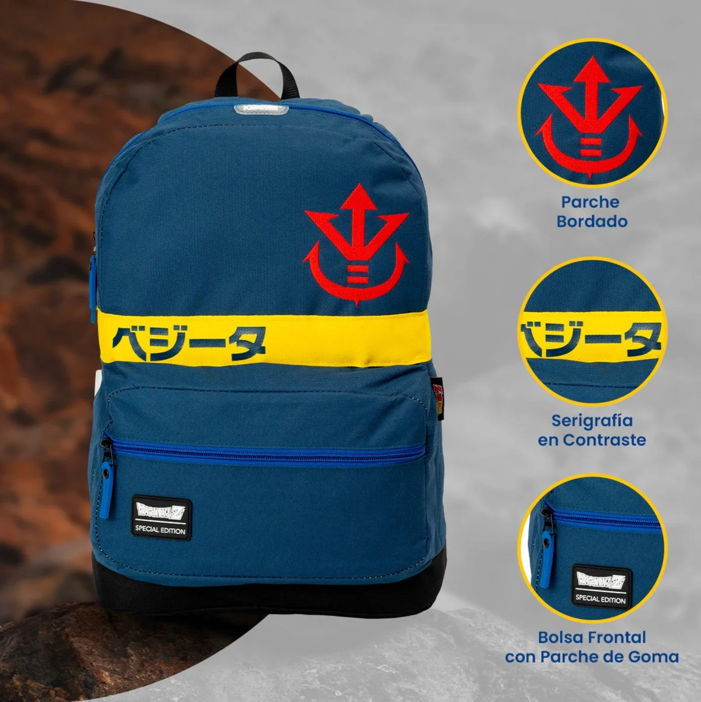 Mochila Dragon Ball Z Juvenil Vegeta
