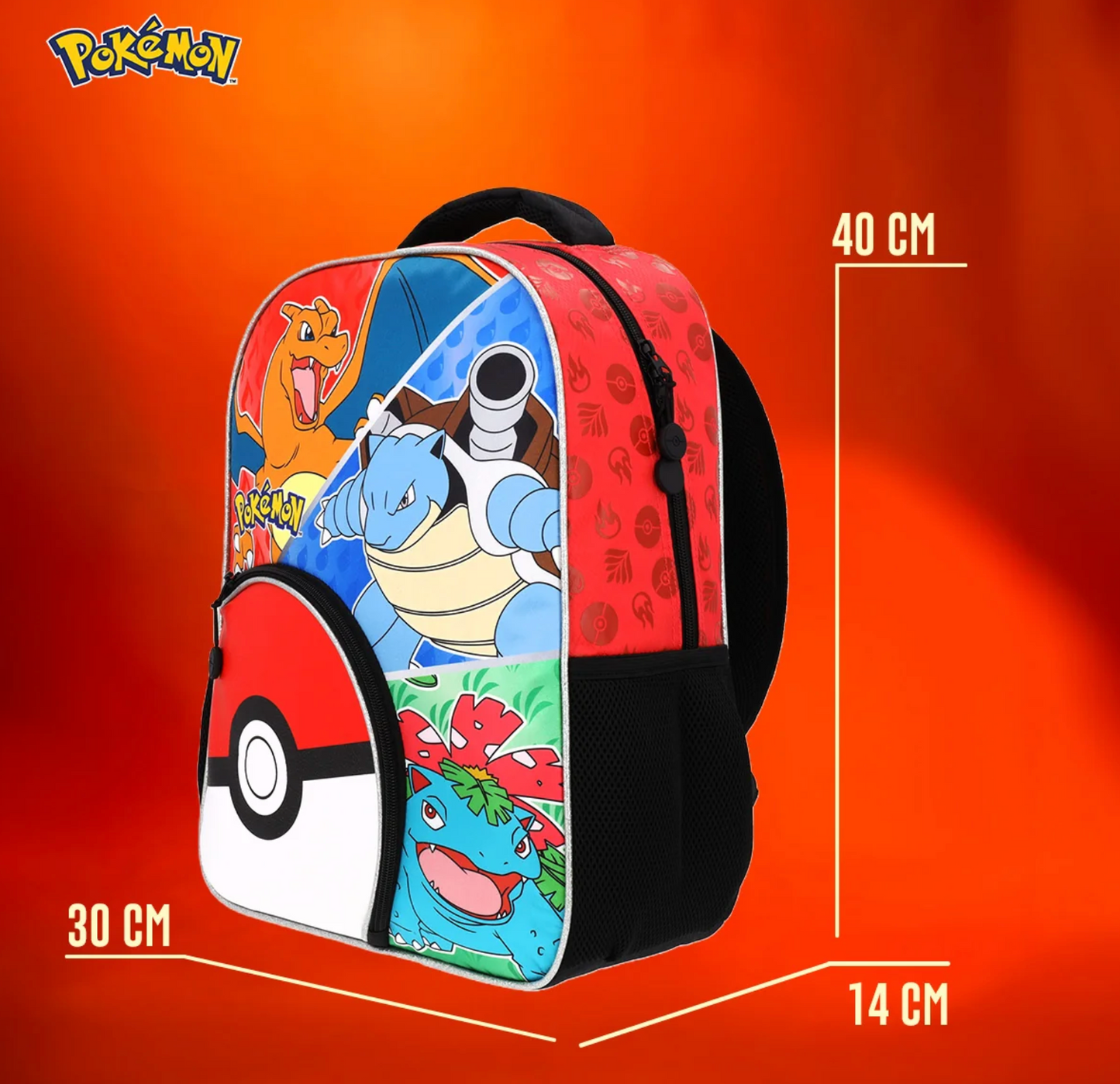 Mochila Escolar Pokemon Legado de Kanto