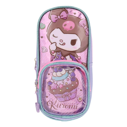 Estuche Kuromi Infantil Lila Cupcake