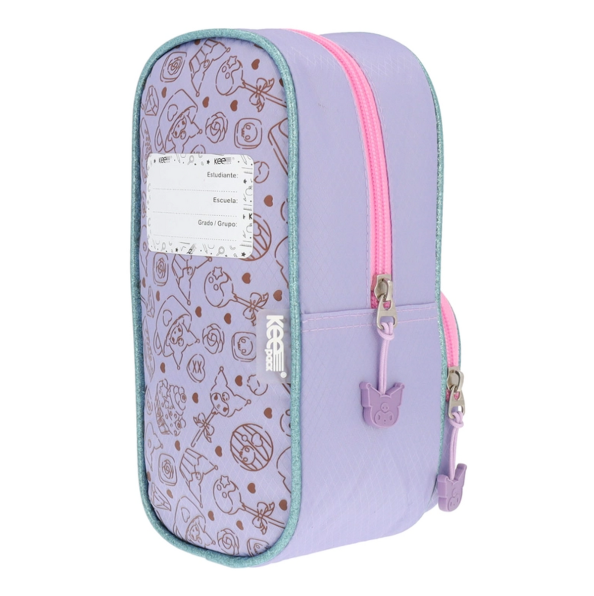 Estuche Kuromi Infantil Lila Cupcake