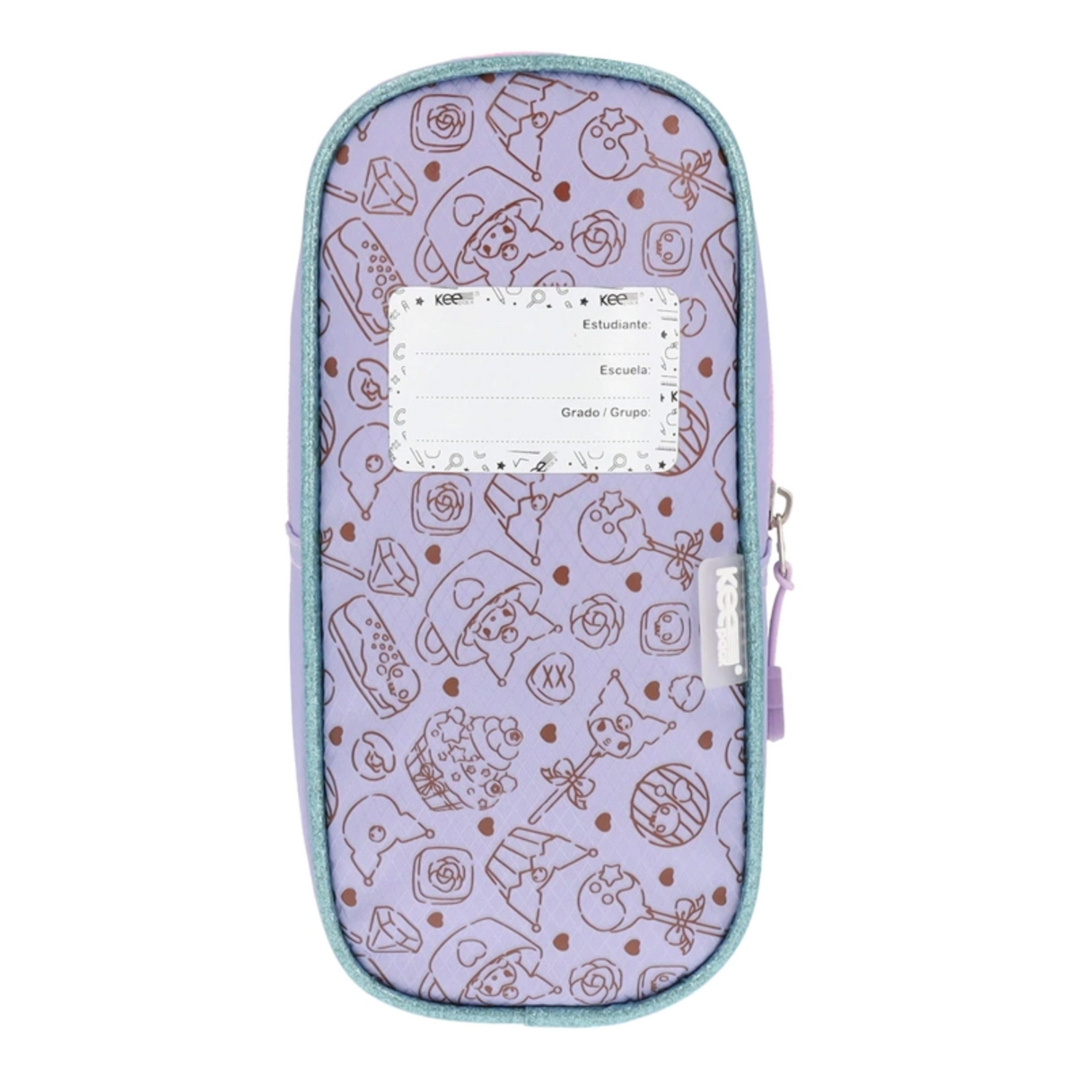 Estuche Kuromi Infantil Lila Cupcake